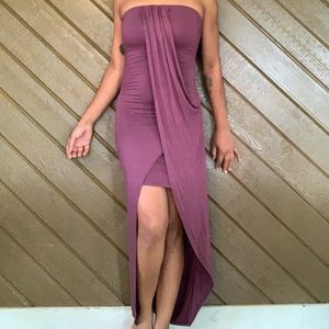 Heart Hips mauve Goddess Dress MD